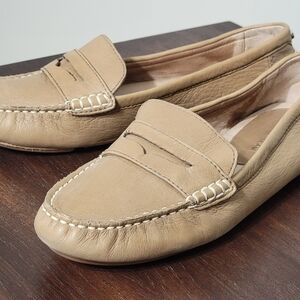 Antonio Melani Tan Leather Loafers Women's Size 10M.